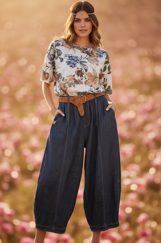 🌸 Camiseta Estampado Floral Acuarela