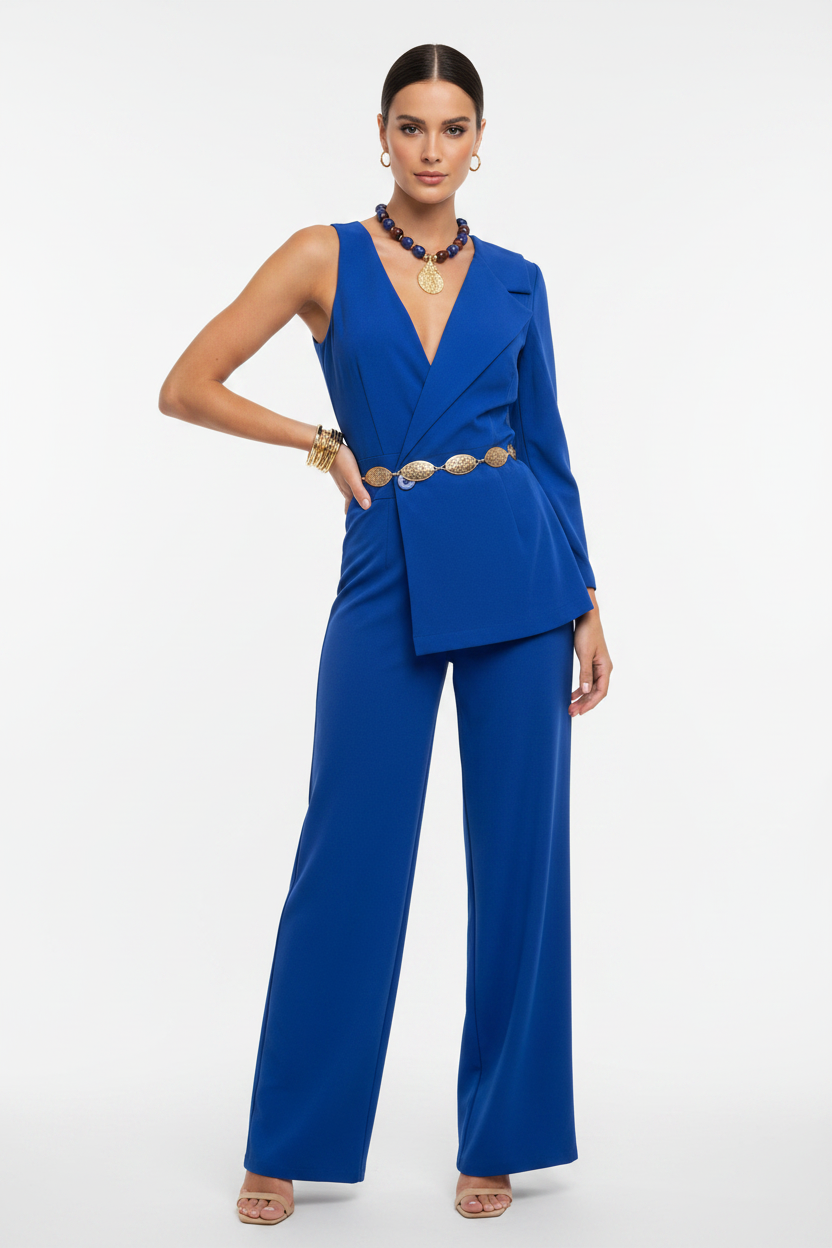 Peto efecto blazer en azul