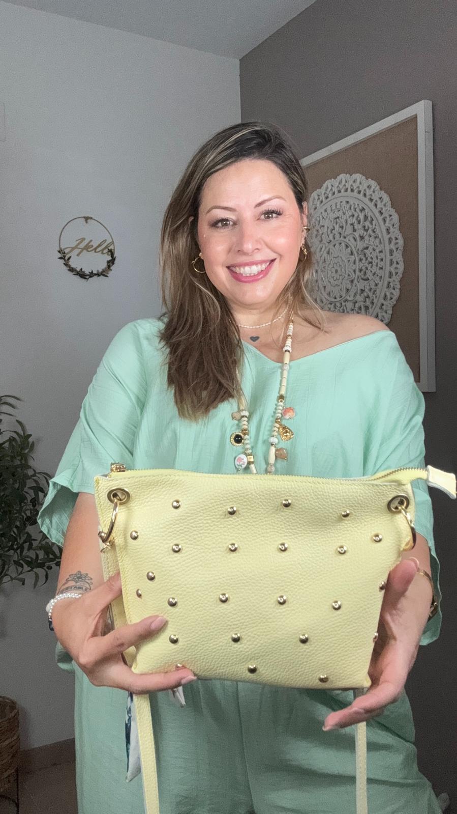 Bolso de Piel con Tachuelas (2 colores)
