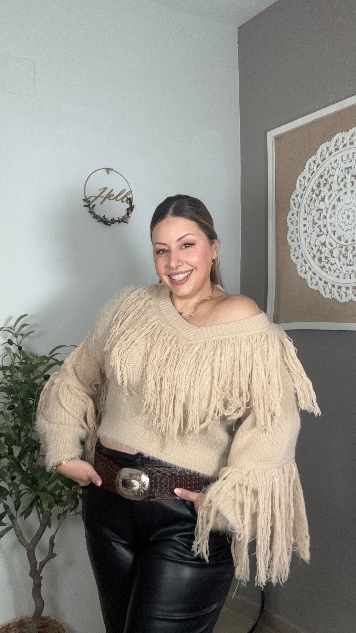 ✨ Jersey Flecos Beige