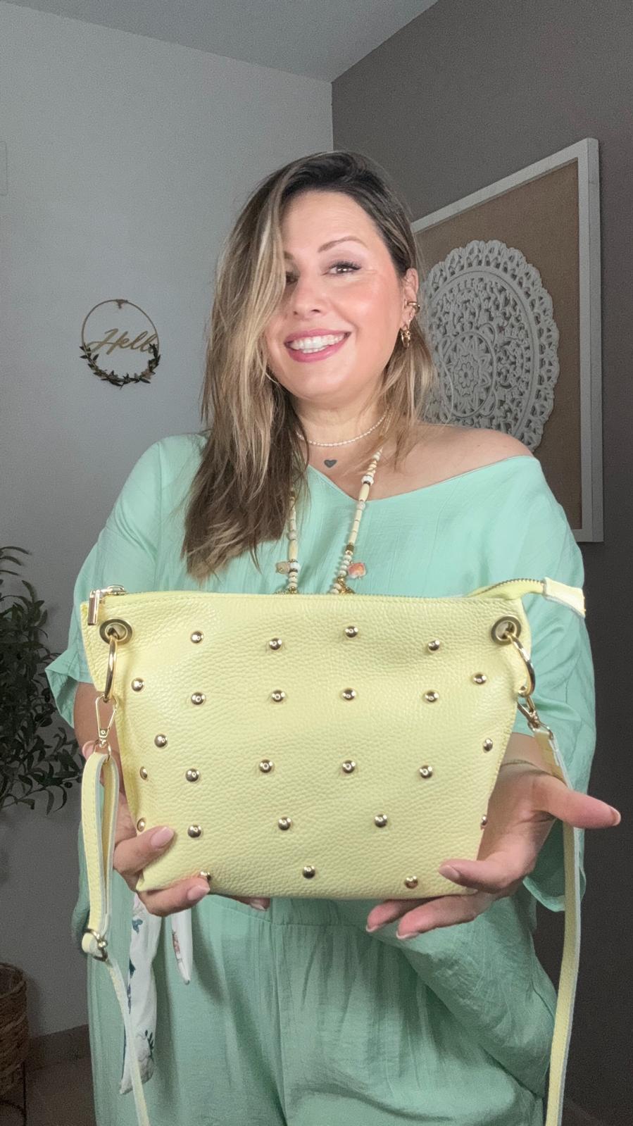 Bolso de Piel con Tachuelas (2 colores)