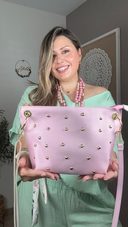 Bolso de Piel con Tachuelas (2 colores)