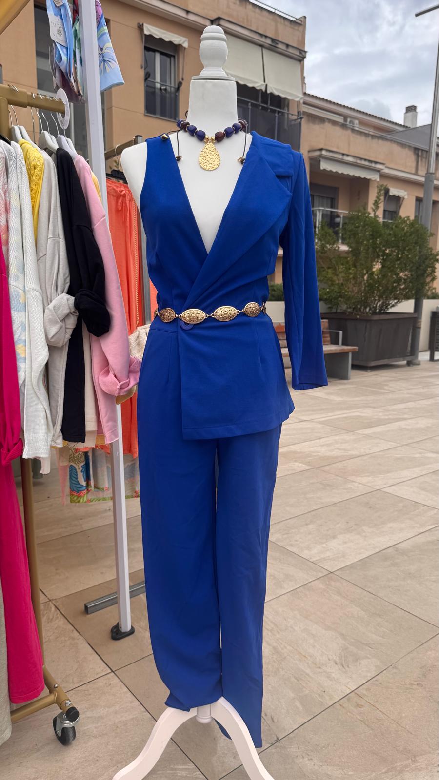 Peto entero efecto blazer asimétrico ( 2 colores)